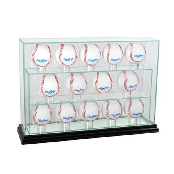 Perfect Cases 14UPBSB-B 14 Baseball Upright Display Case; Black, Perfect Cases, Mfr#: 14UPBSB-B